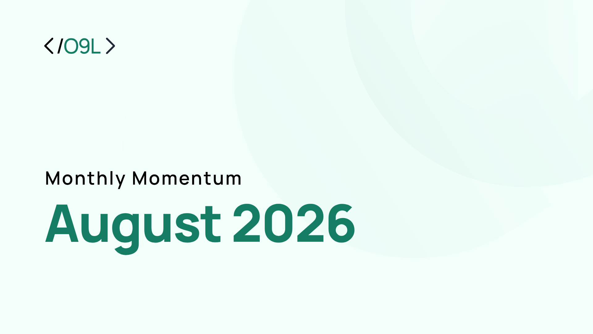 Monthly Momentum — August 2026